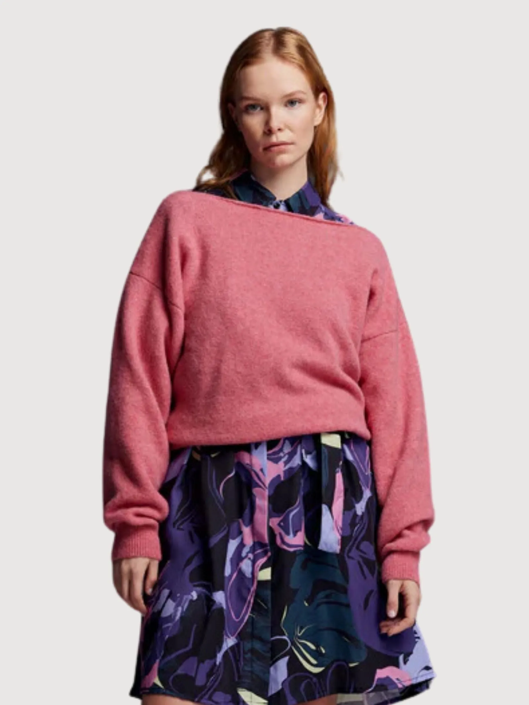Aino Light Beige Woman Pullover | Makia