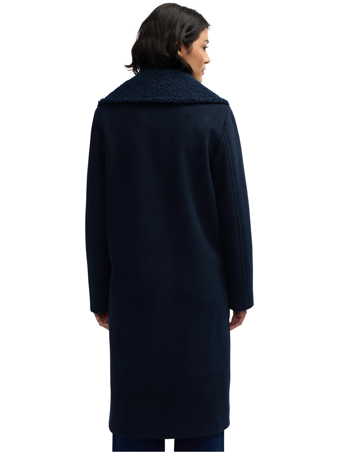 Alida Detachable Sherpa Collar Overcoat