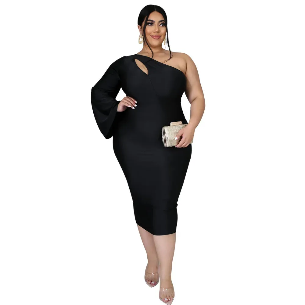 CM.YAYA Autumn Bodycon Midi Pencil Dress