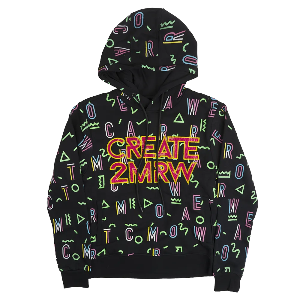 CREATE 2MRW GRAPHIC HOODIE BLACK - CF1243