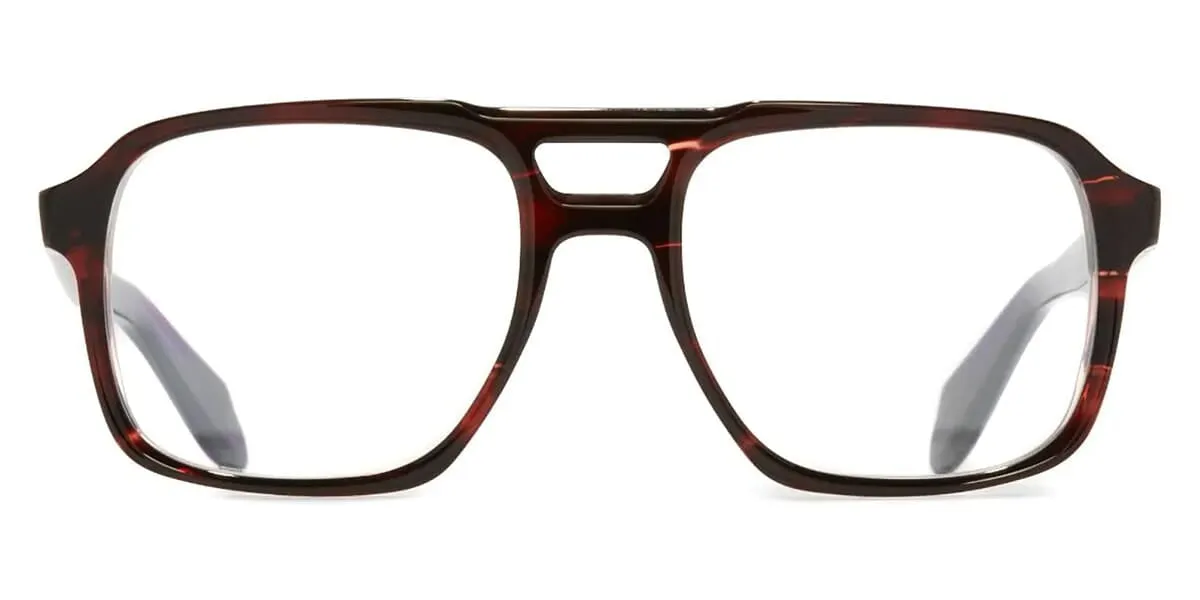 Cutler and Gross 1394 14 Striped Brown Havana