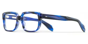 Cutler and Gross 9289 04 Striped Blue Havana