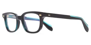Cutler and Gross 9521 01 Teal on Black