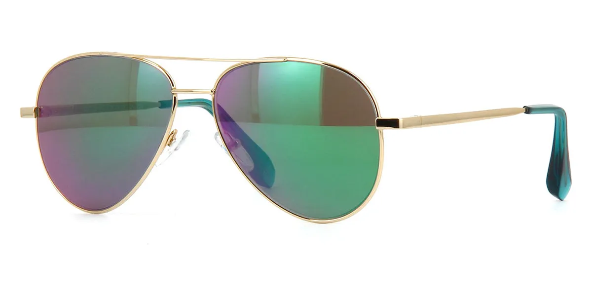 Cutler and Gross Sun 0740 Aviator Petrol Green Mirror