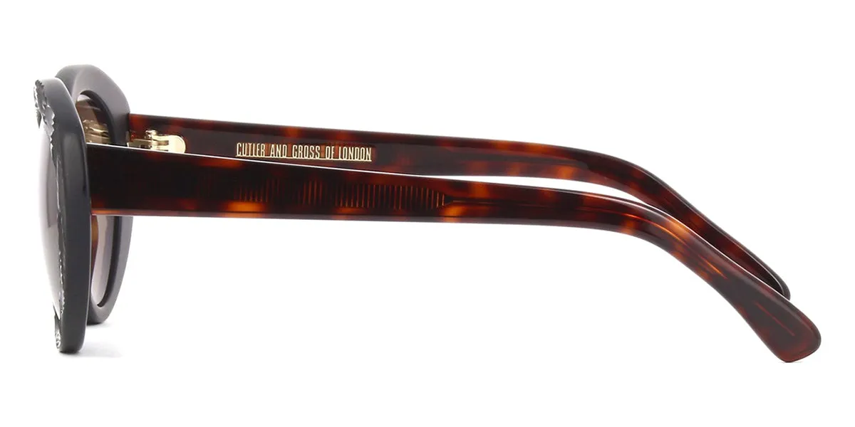 Cutler and Gross Sun 1281 03 Matte Black DT01 Fantail