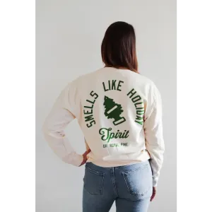Holiday Spirit Pullover - Festive Lightweight Sweatshirt