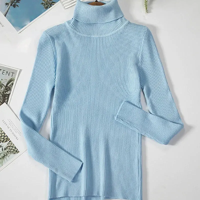 Ivyshape | Cozy Turtleneck Sweater for Women