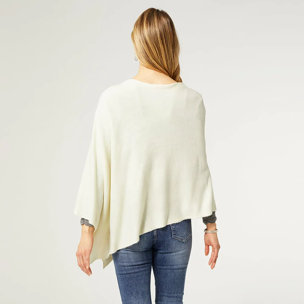 Lightweight Poncho - White