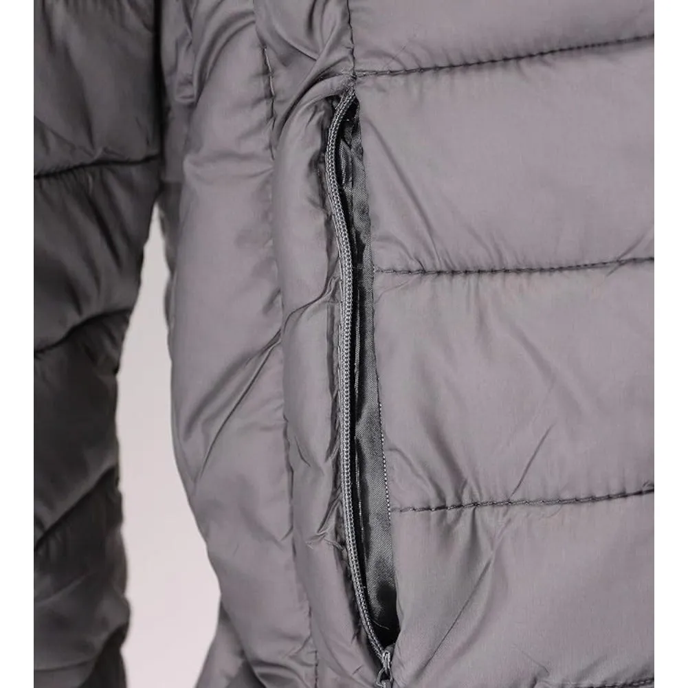 Maximos Men's Coat Slim Fit Lightweight Zip Insulated Puffer Hooded Jacket