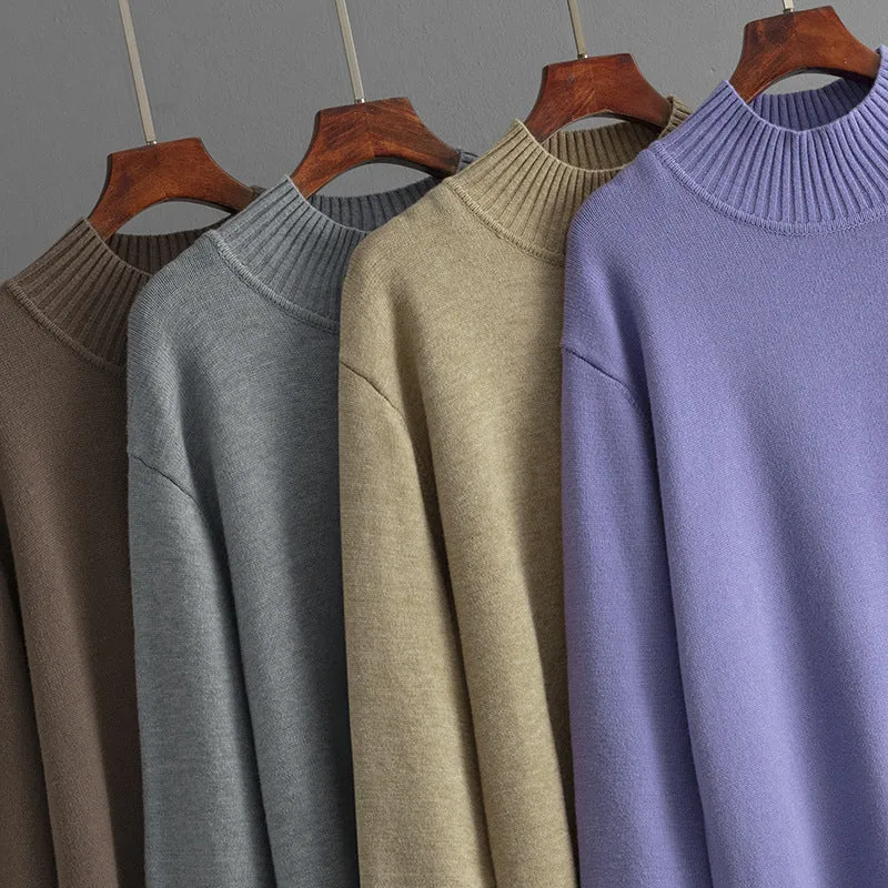 Oriana - Cozy Turtleneck Knit Sweater Dress for Women