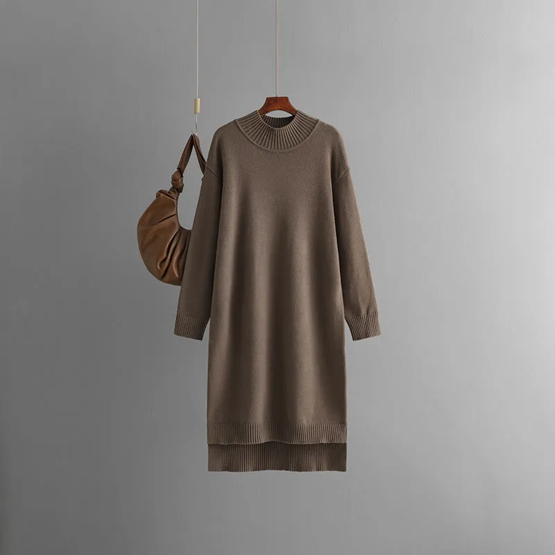 Oriana - Cozy Turtleneck Knit Sweater Dress for Women