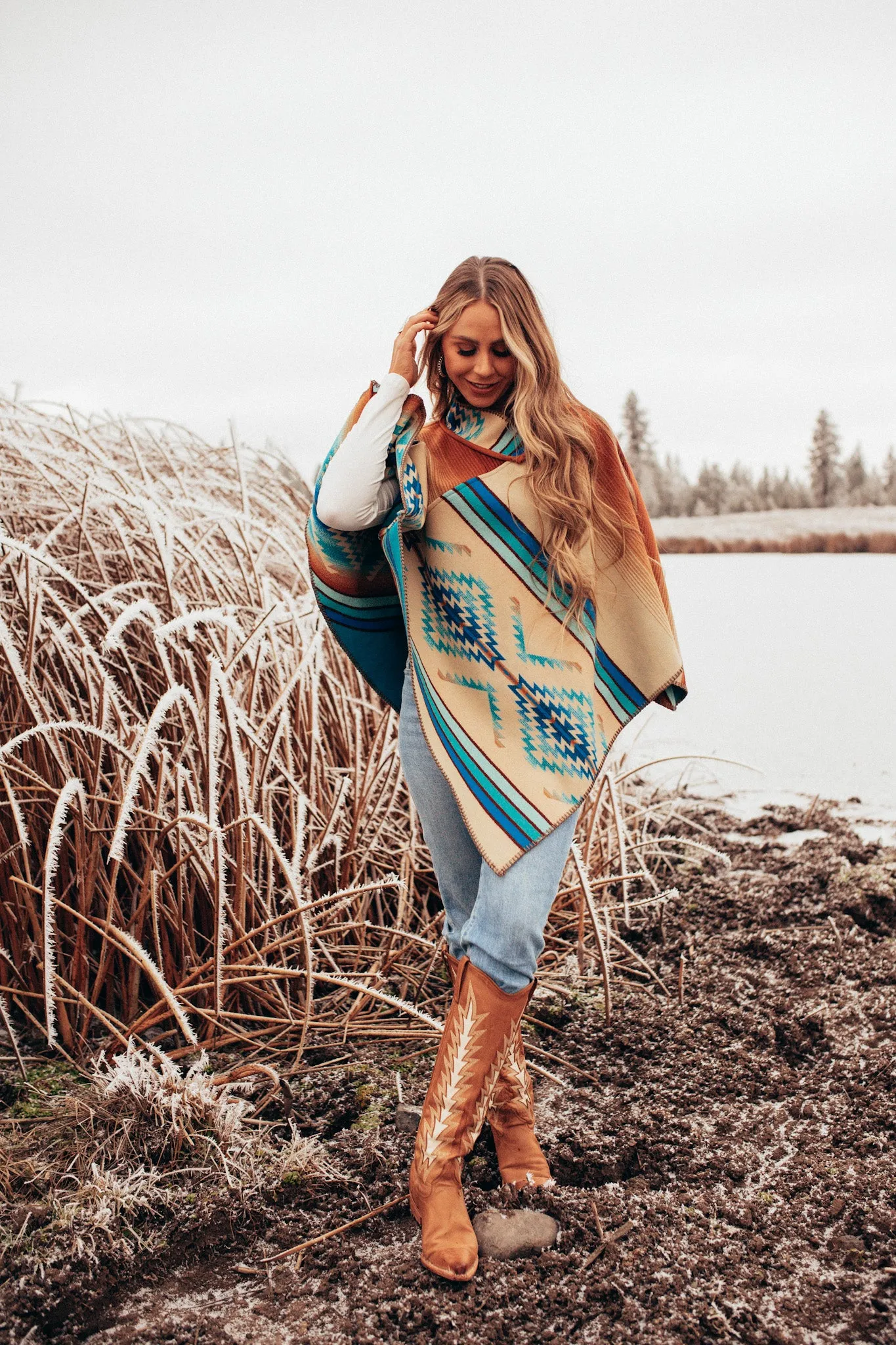 Pagosa Springs Poncho - Reversible