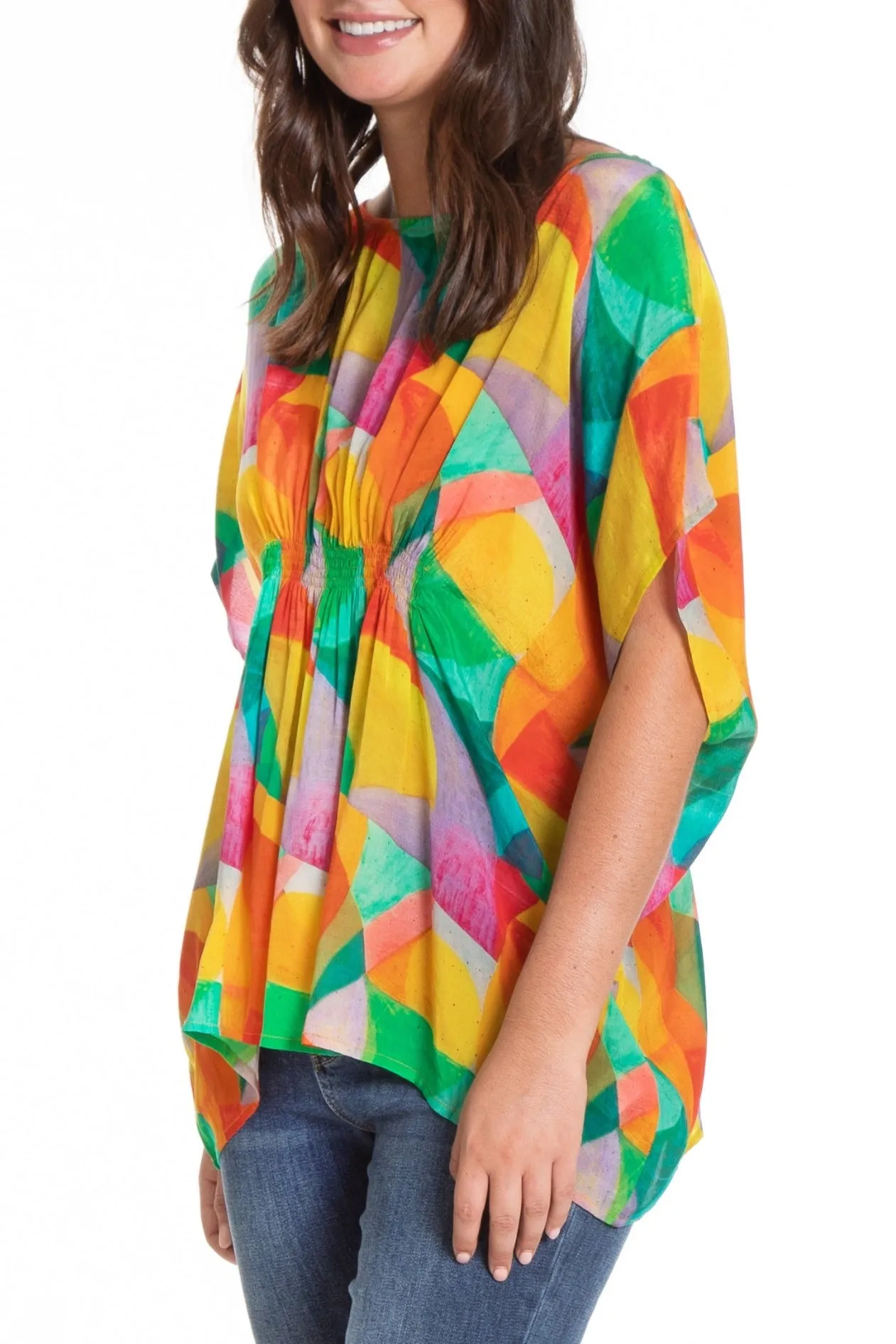 Pullover Poncho Ruching