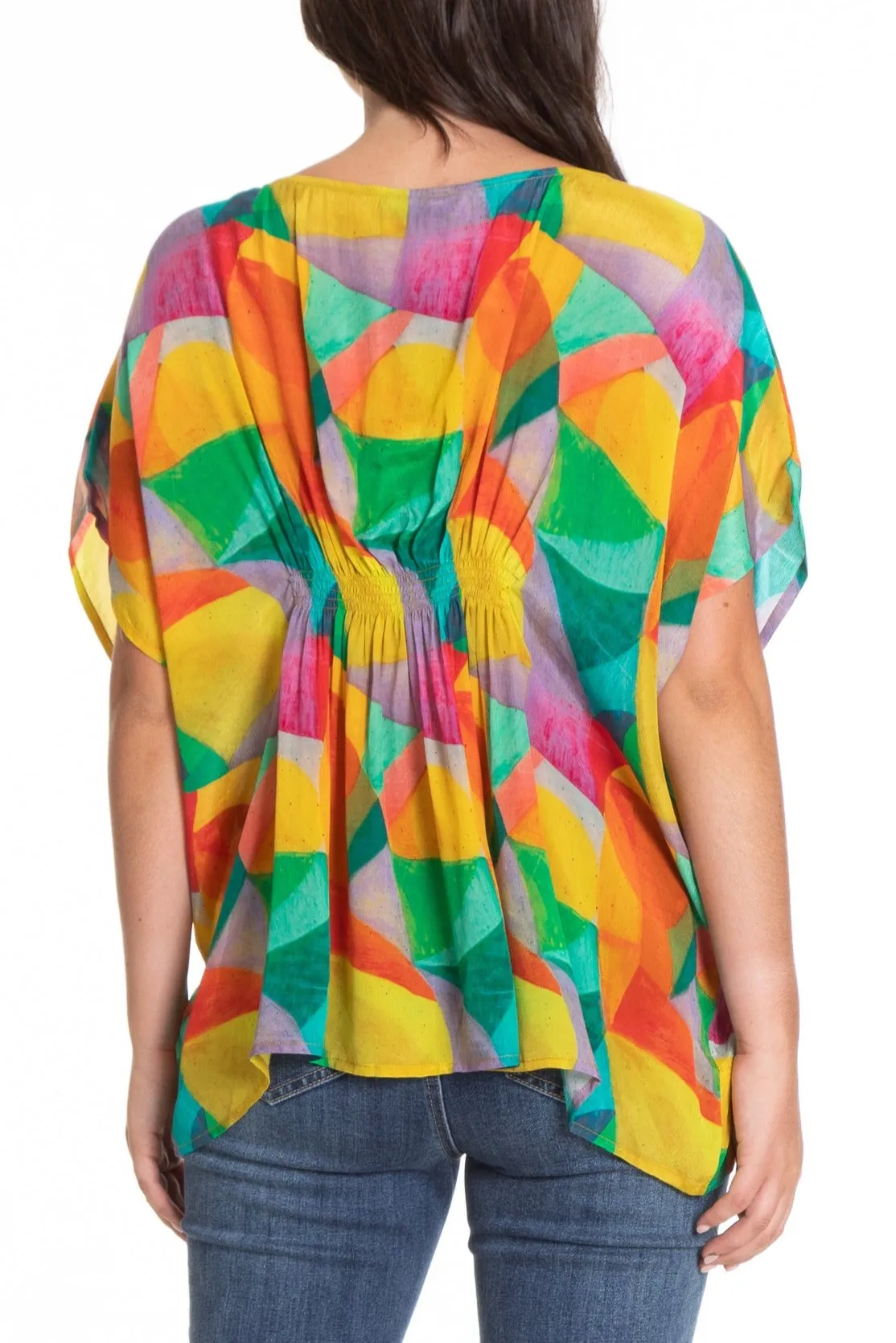 Pullover Poncho Ruching