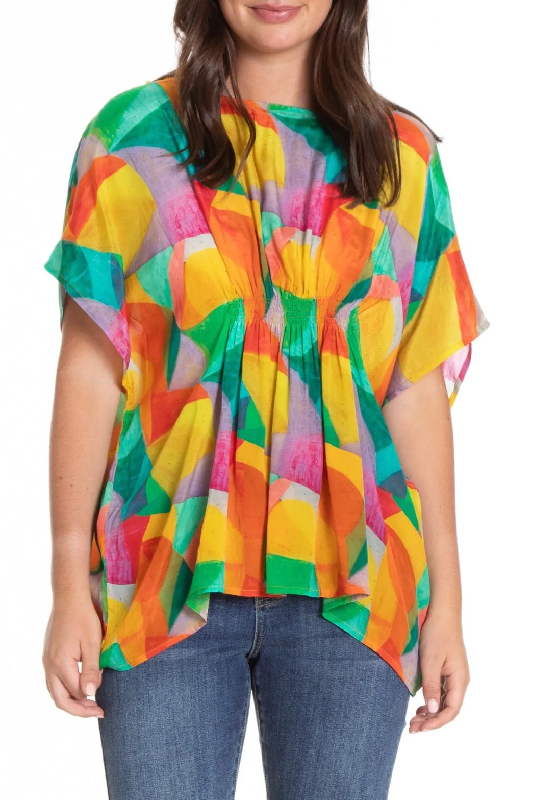 Pullover Poncho Ruching