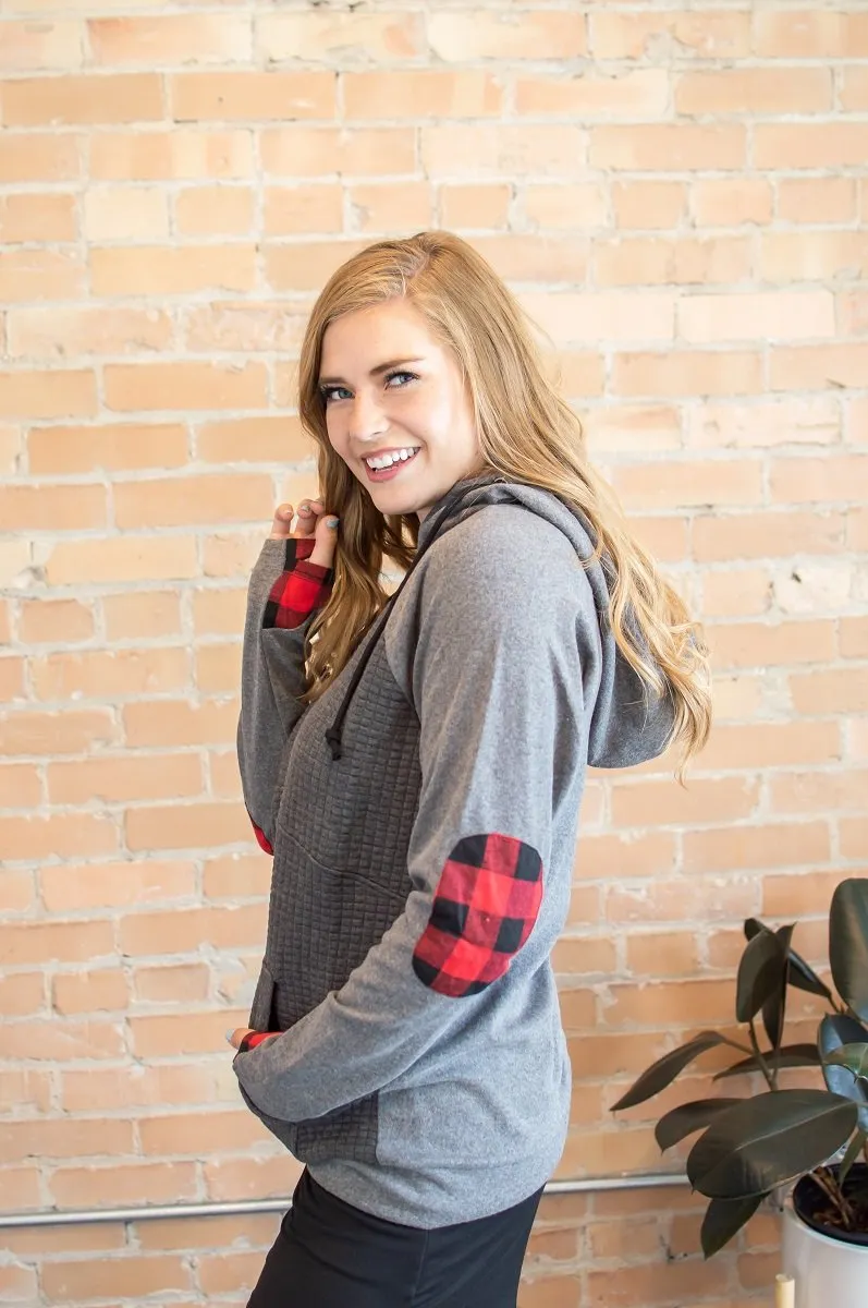Quilted Buffalo Plaid Pullover