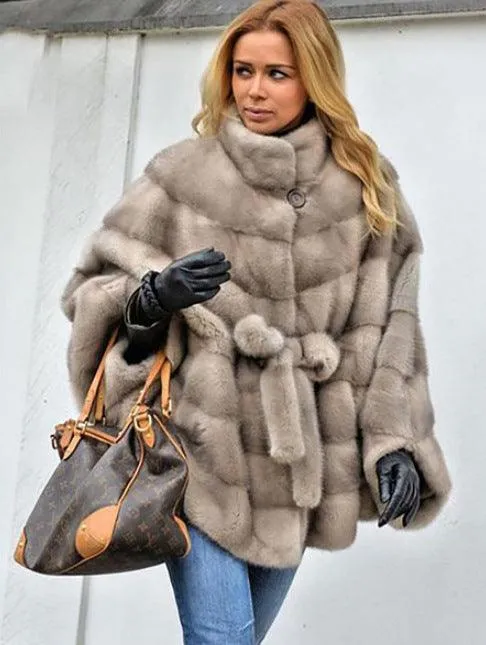 Short Coat with Stand Collar and Waistband