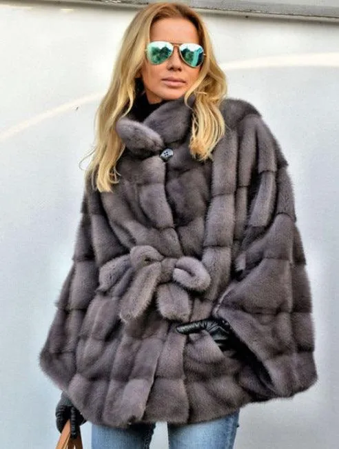 Short Coat with Stand Collar and Waistband