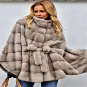Short Coat with Stand Collar and Waistband