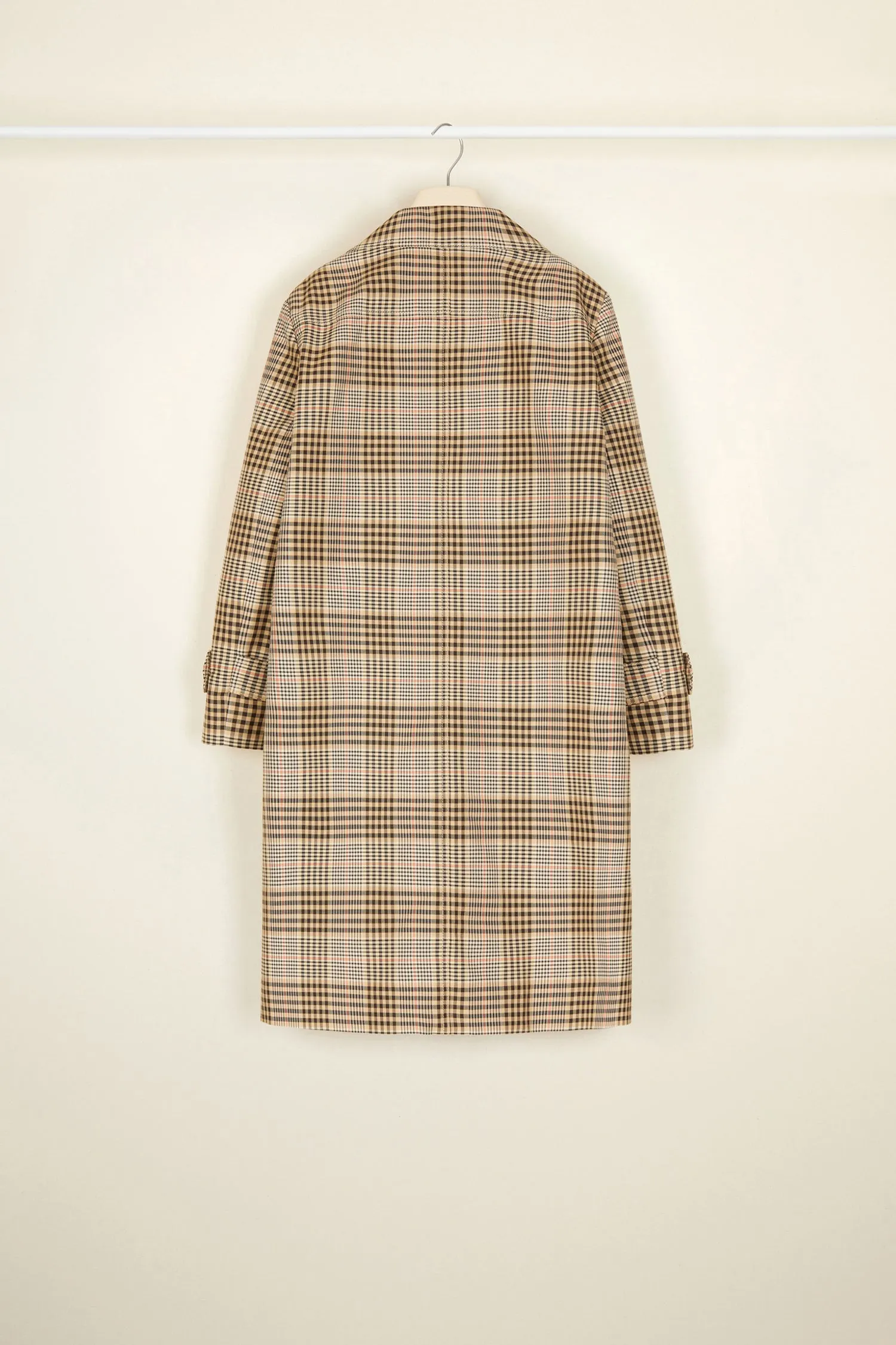 Tartan cotton overcoat