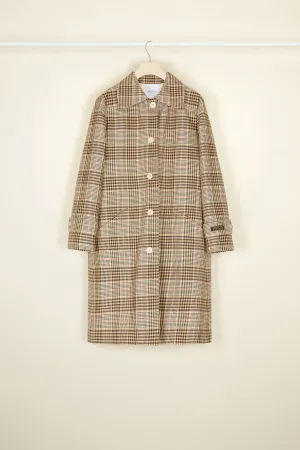 Tartan cotton overcoat