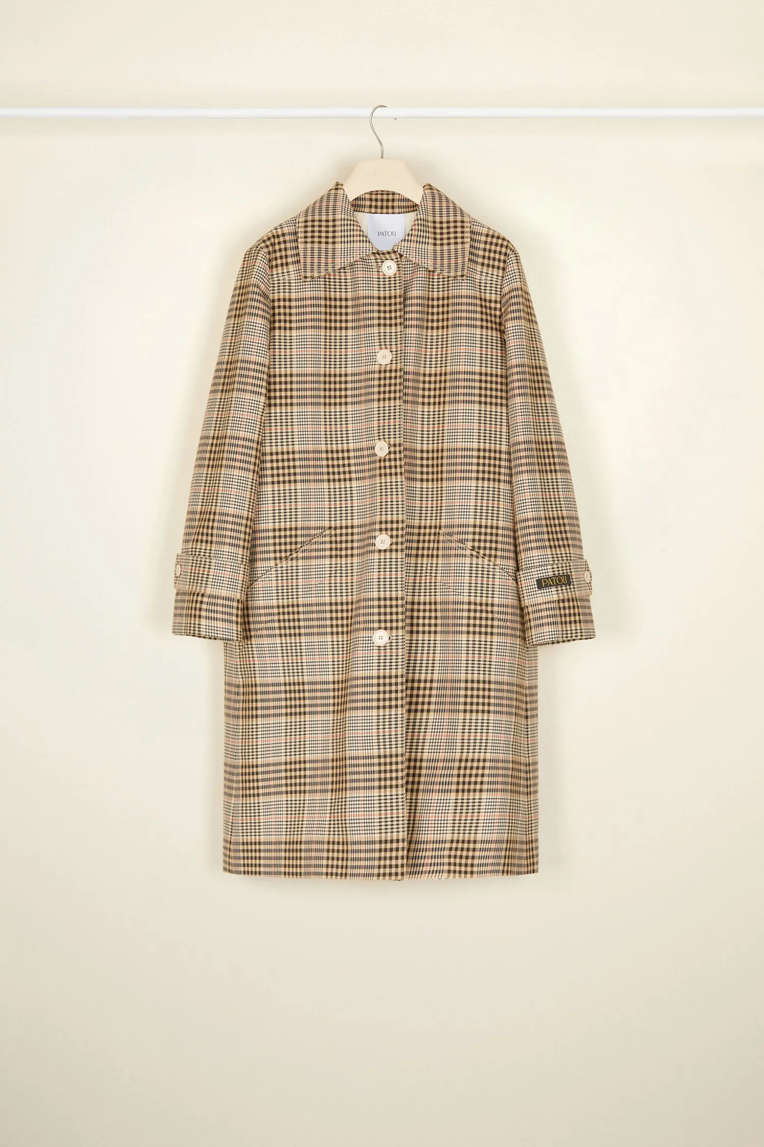 Tartan cotton overcoat