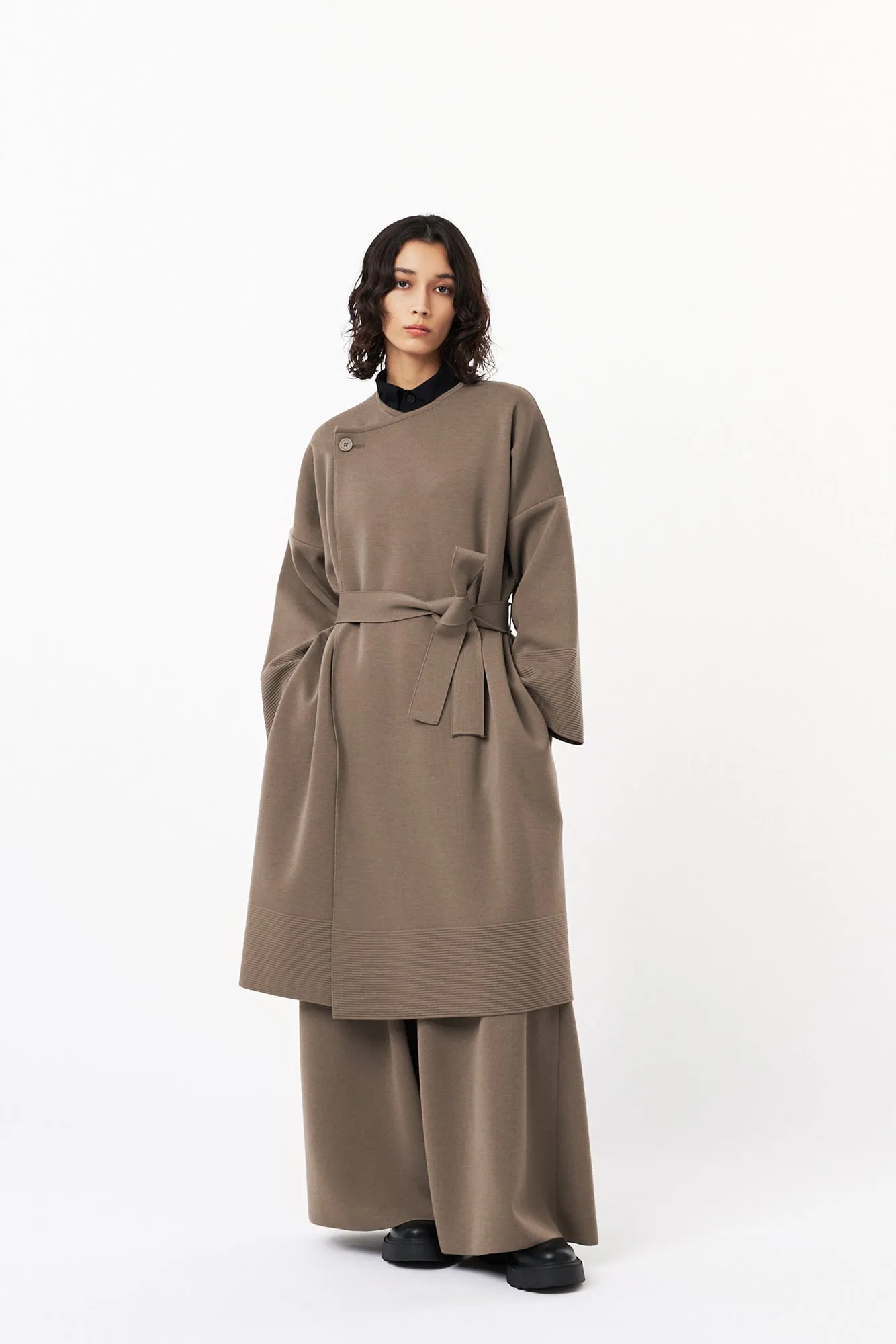 TW MILAN RIB WRAP COAT