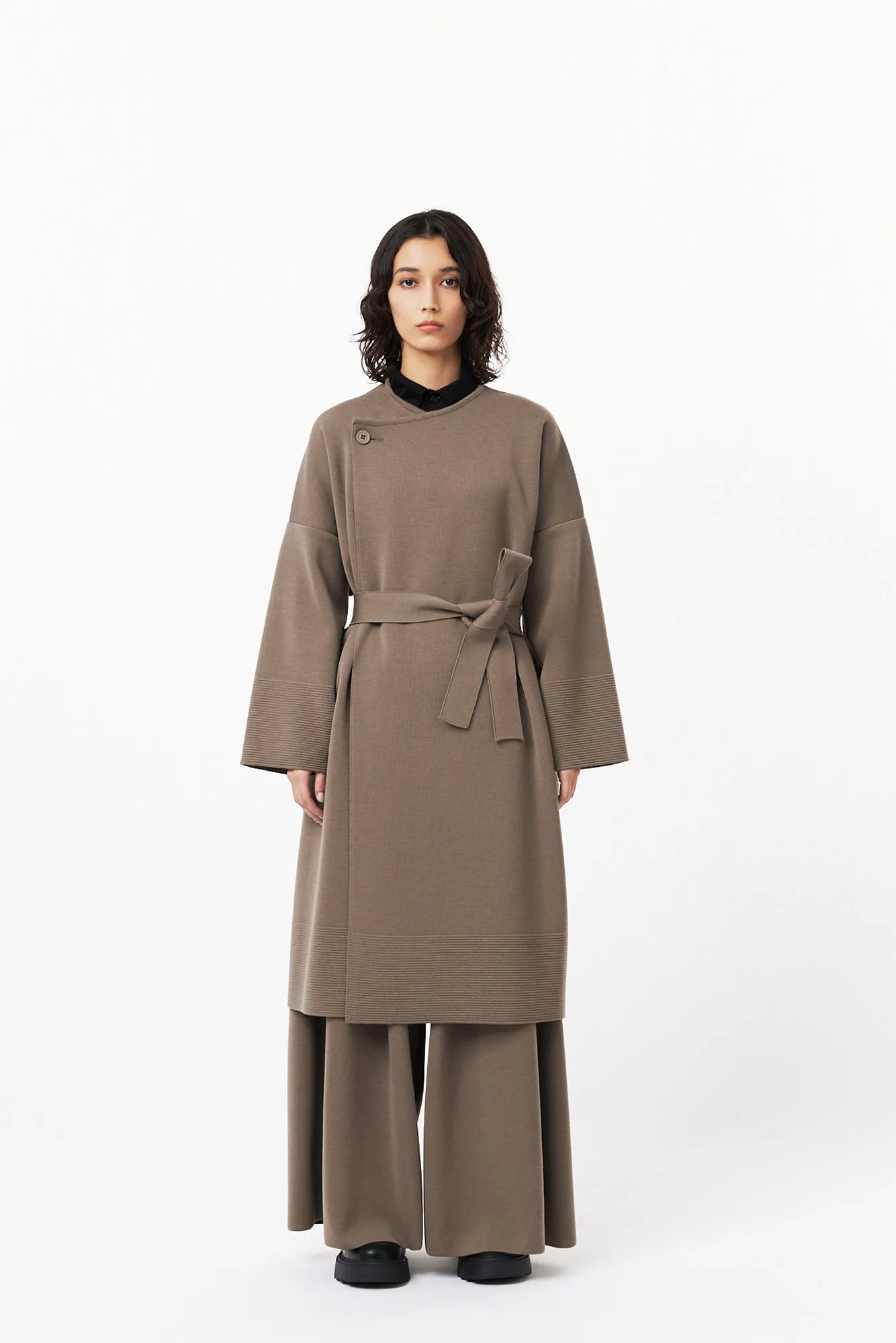 TW MILAN RIB WRAP COAT