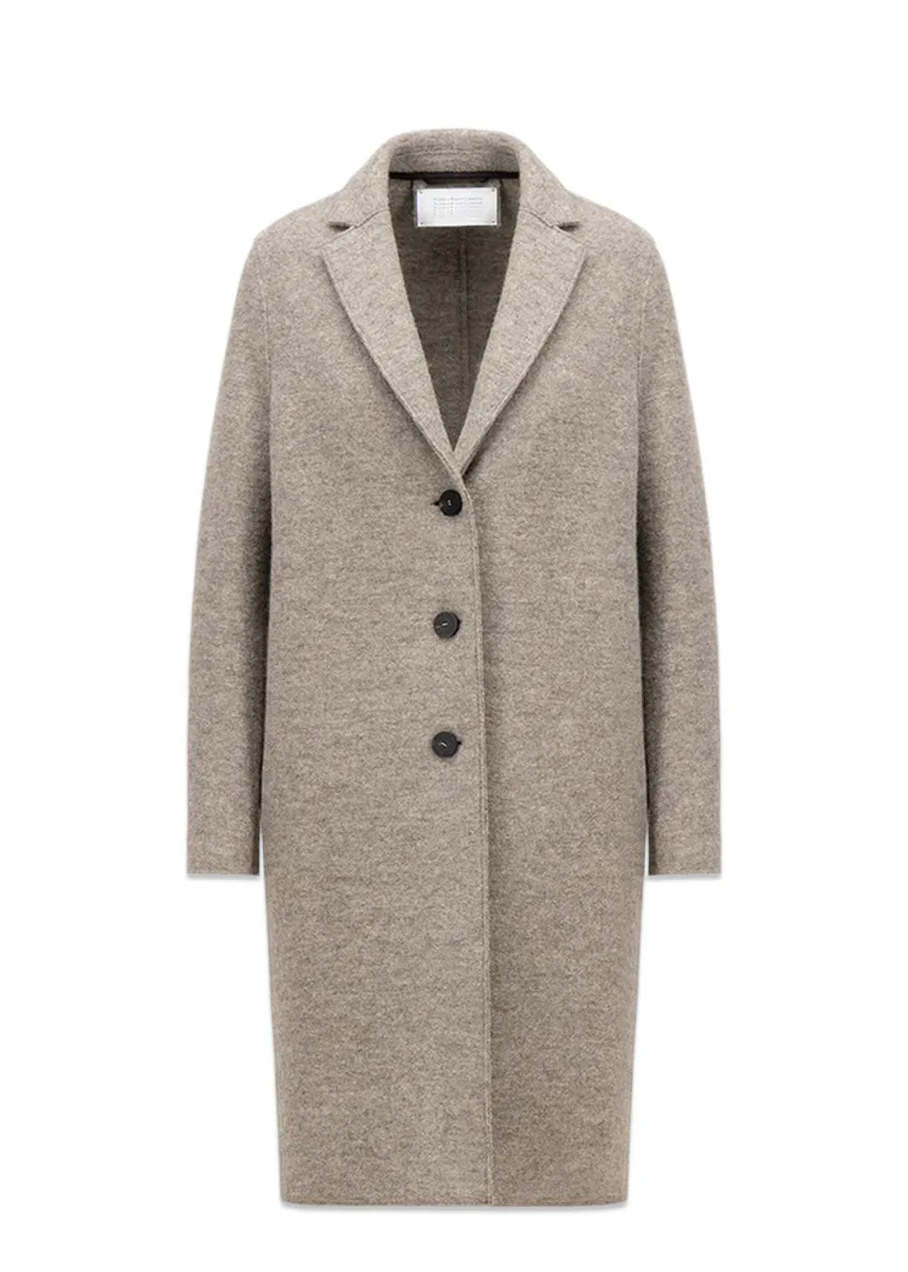 Women overcoat pressed wool - Natural Casha