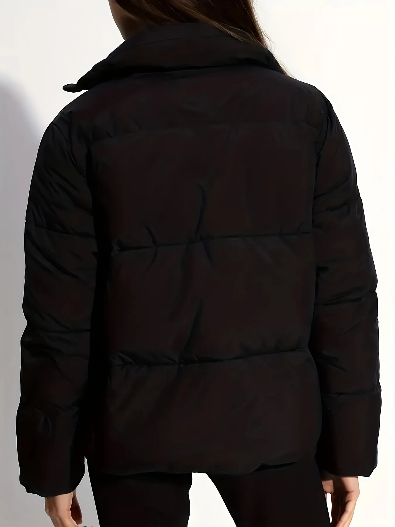 Women's Casual Short Down Jacket with Zipper | Ideal for Autumn/Winter