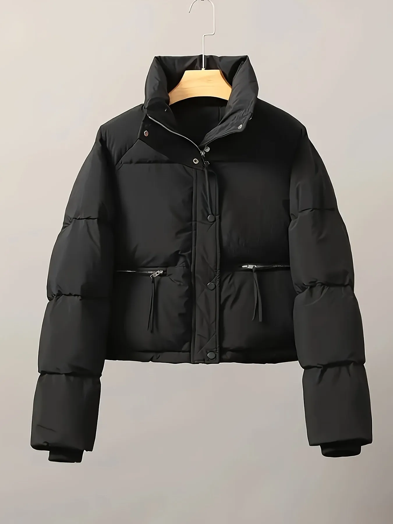 Women's Casual Short Down Jacket with Zipper | Ideal for Autumn/Winter