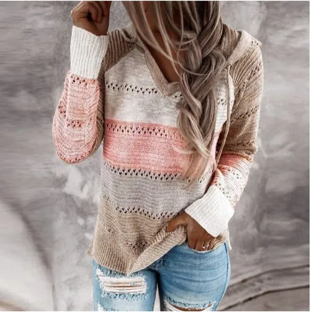 Women's Modern Cashmere Stripe Sweater | Ideal for Autumn/Winter