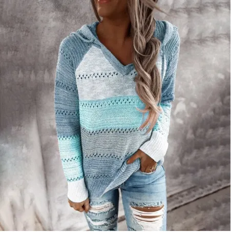 Women's Modern Cashmere Stripe Sweater | Ideal for Autumn/Winter
