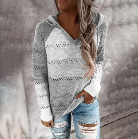 Women's Modern Cashmere Stripe Sweater | Ideal for Autumn/Winter