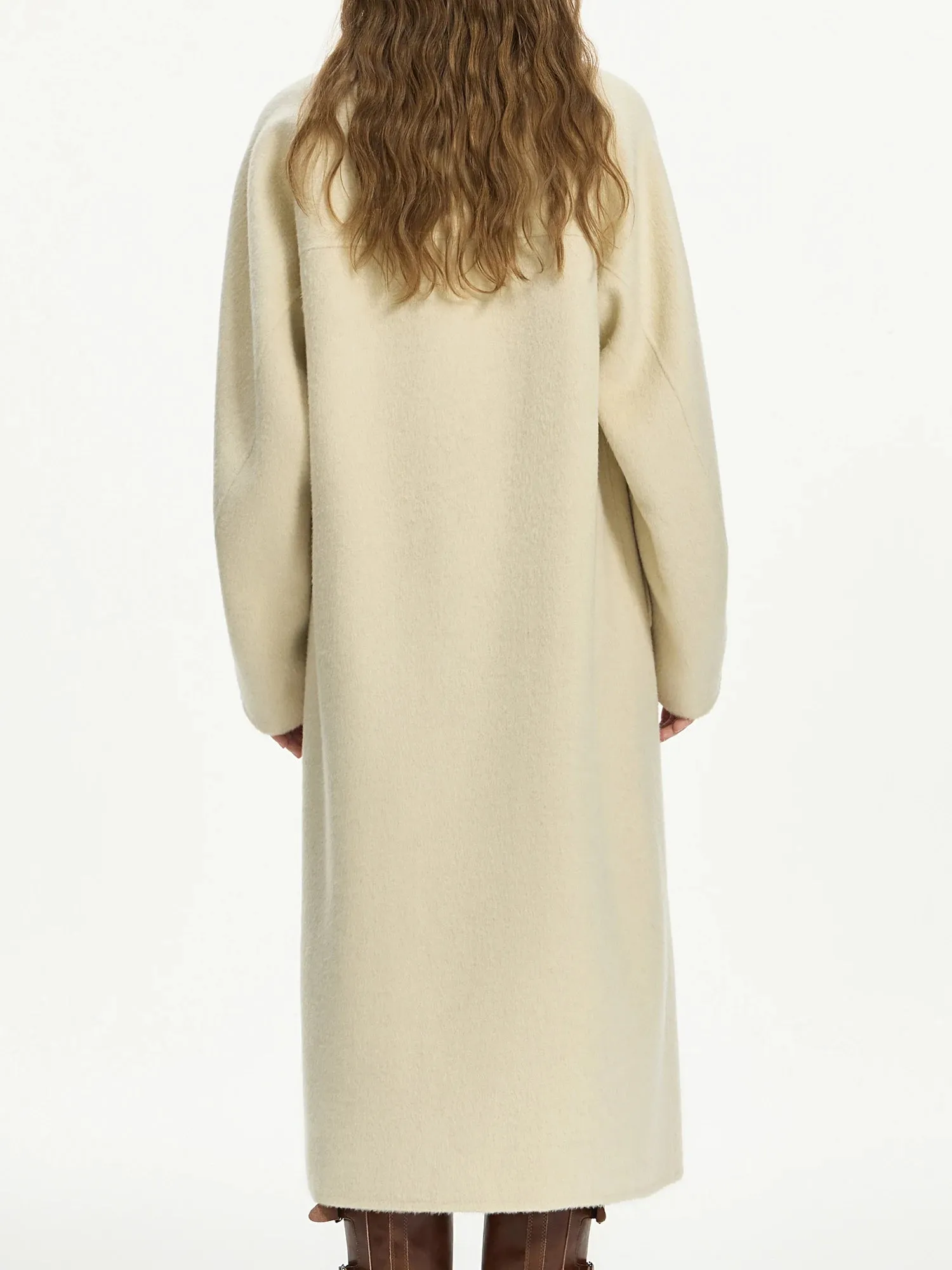 Wool Camel Overcoat | LOUISA