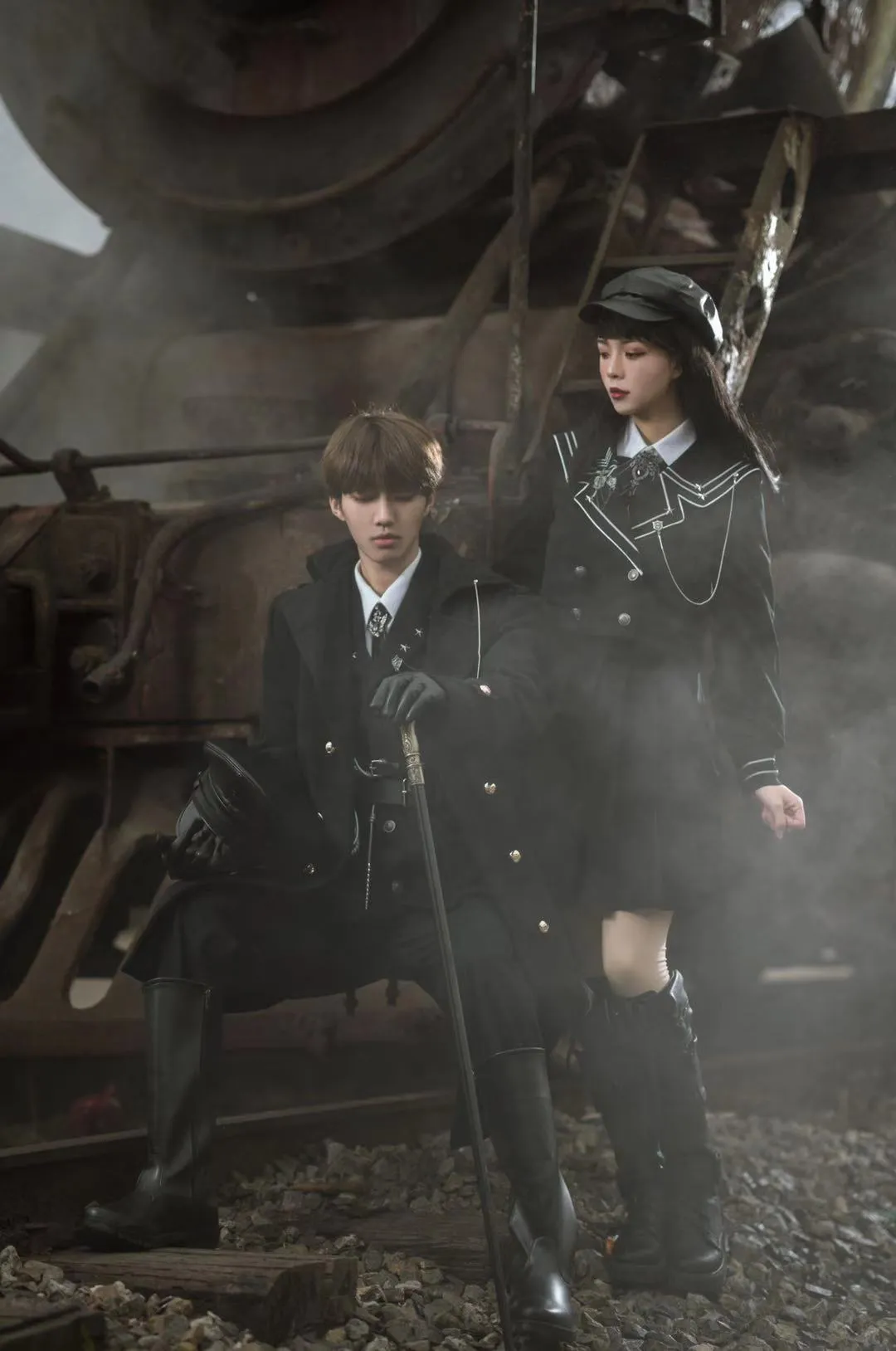 YourHighness~Military Lolita Uniform Autumn Winter Male Set